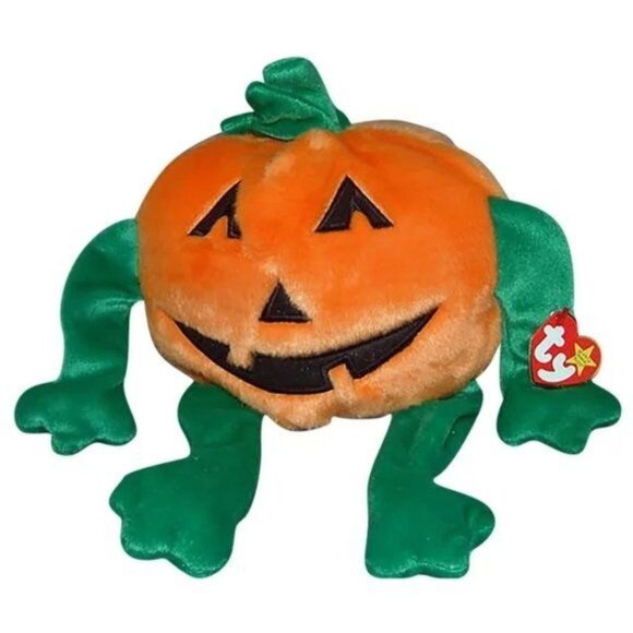 Ty Beanie Buddy Pumkin The Pumpkin Plush Collectible Toy Stuffed Animal NEW - Picture 2 of 6